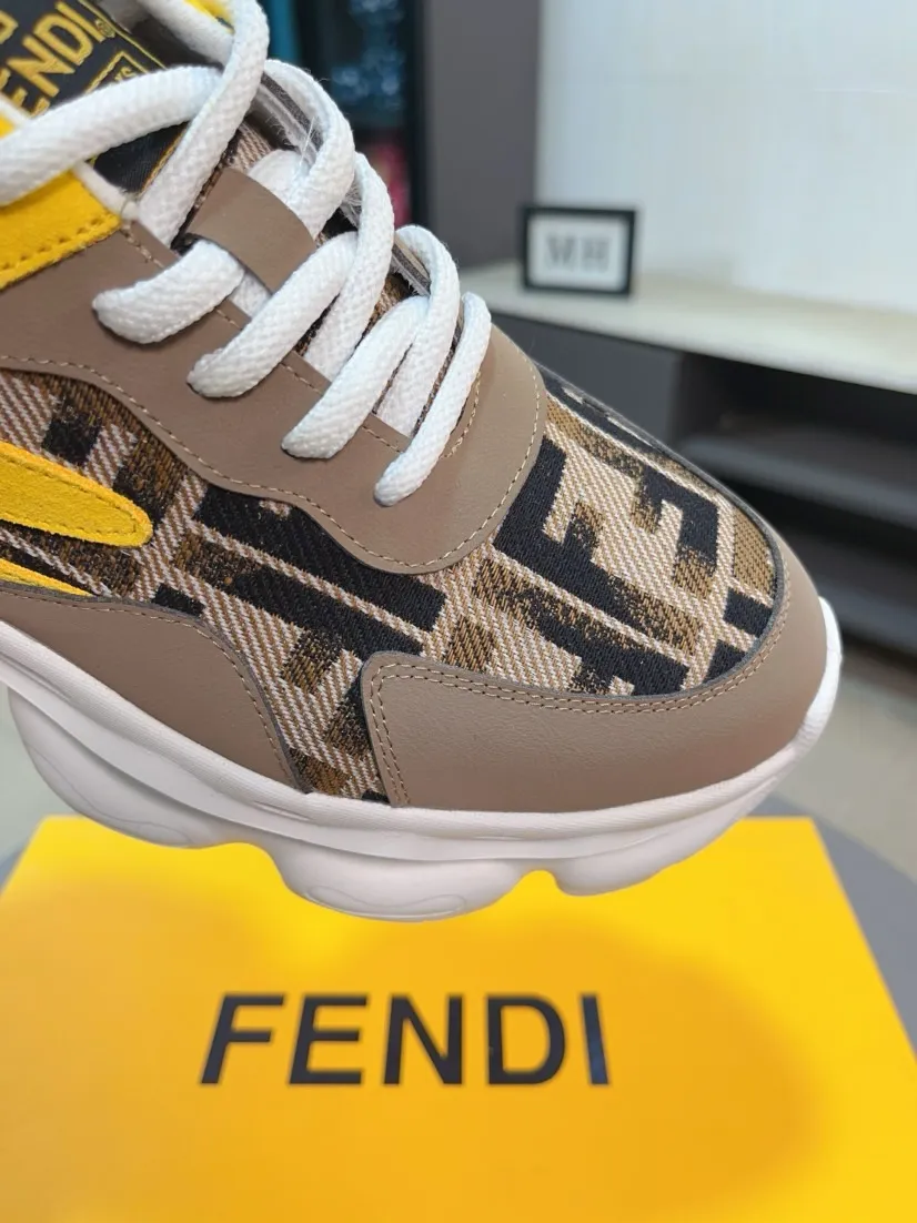 Men's shoes 💰438🌹🌹【fendi Fendi】: 🔝High-end brand of men's shoes: high-top series: official website 1:1 latest masterpiece: the upper is made of brand fabric with imported cowhide technology, ➕🐑made in sheepskin👍, making walking more convenient and comfortable, a stunning work, compared with the official quality, the beautiful 1:1 replica [color]! Create a fashionable personality to set off your uniqueness! A must-have for trendy men! 🔥Size: 38-44.